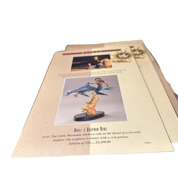 Vtg 1995 Disney 40 Years of Adventure Limited Edition Catalog Folder Inserts - Picture 6 of 16